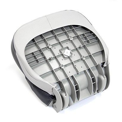 Сиденье мягкое складное Pro Angler Ergonomic Boat Seat, серо-чёрное