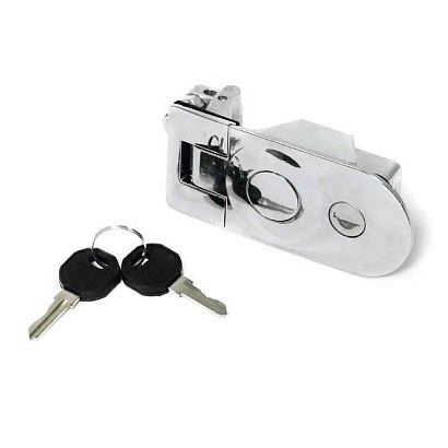 Фиксатор кнопочный врезной SUNFINE 110x50x45мм, хромированный цинковый сплав