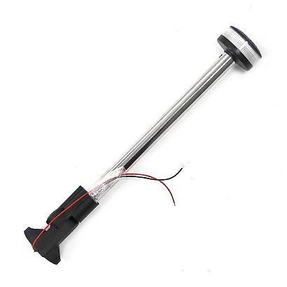 Огонь круговой светодиодный на наклонной стойке 360 мм, нержавеющая сталь