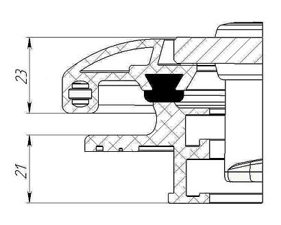 Люк палубный распашной Альбатрос 572х442