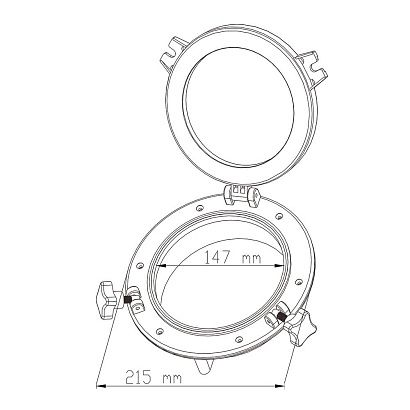 Иллюминатор SeaFlo 147 (215) мм