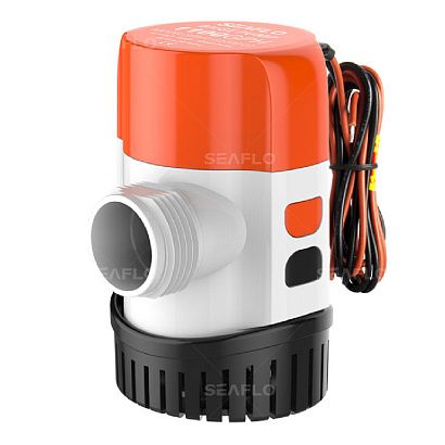 Помпа водооткачивающая автоматическая SeaFlo трюмная, 12V 800 галлон/час, патрубок 19/25/29 мм
