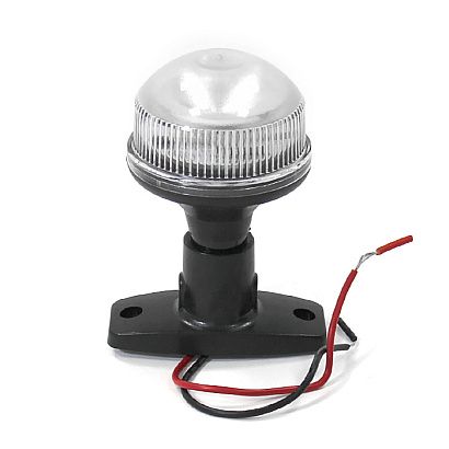 Огонь круговой светодиодный на стойке 10см, 12-24В