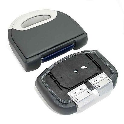 Сиденье мягкое Bass Boat Seat, серо-черное