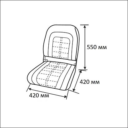 Сиденье мягкое Special High Back Seat, белое