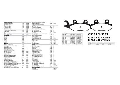 Тормозные колодки RM, BRP, , YAMAHA, KAWASAKI, SUZUKI, STELS