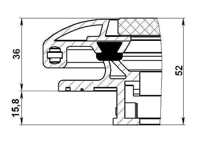 Люк палубный сдвижной Альбатрос ACR (акрил) 835х785
