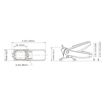 Переключатель поплавковый бело-оранжевый 01 SEAFLO (20A)