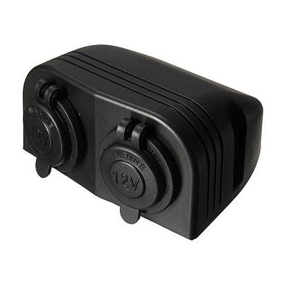 Двойной накладной модуль Skipper прикуриватель 12V и прикуриватель 12V