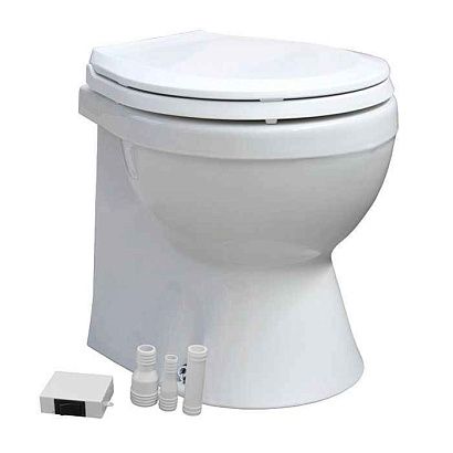 Унитаз судовой 460х480, в комплекте с электр.помпой 12В (нов)