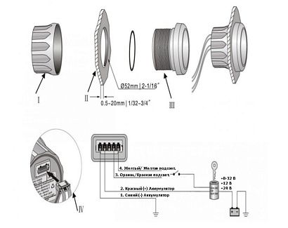 Вольтметр 18-32 вольт (WW)