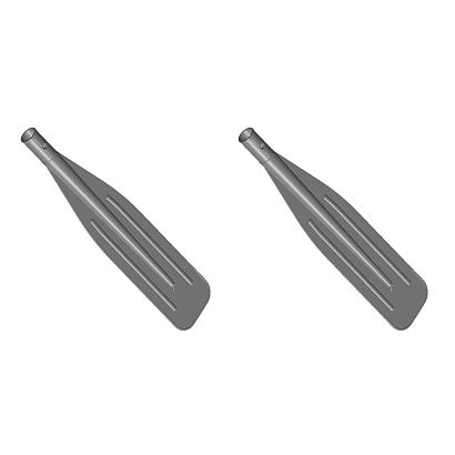 Комплект для весла 32 мм, Boat-plastic, полипропилен, черный лопасти (2 шт.) 590x126 мм