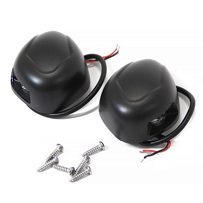 Огни бортовые светодиодные 77х60х30 мм, черный пластик