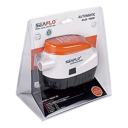 Помпа водооткачивающая автоматическая SeaFlo трюмная, 24V 1100 галлон/час, патрубок 29 мм