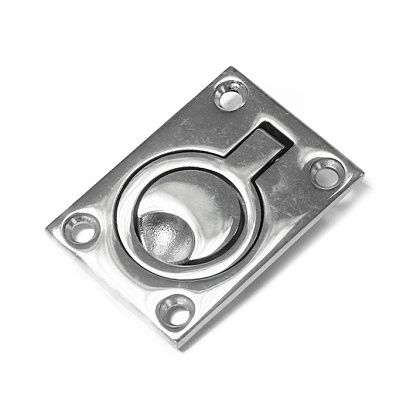 Ручка потайная SUNFINE 63х44.5мм, нержавеющая сталь