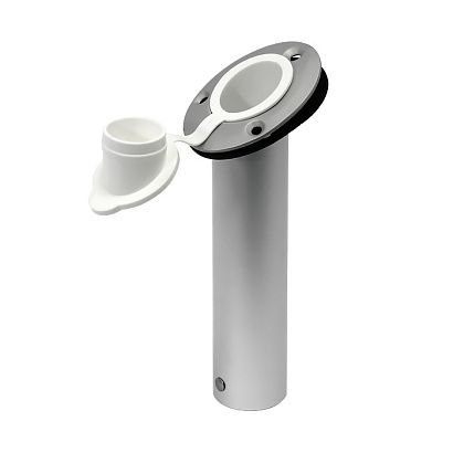 Держатель спиннинга врезной с крышкой, алюминий