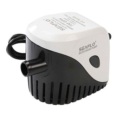 Помпа водооткачивающая автоматическая SeaFlo трюмная, 24V 750 галлон/час, патрубок 19 мм