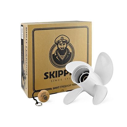 Винт гребной  Skipper для Yamaha 40-60HP, диаметр 10,6" алюминиевый, лопастей - 4, шаг 12"