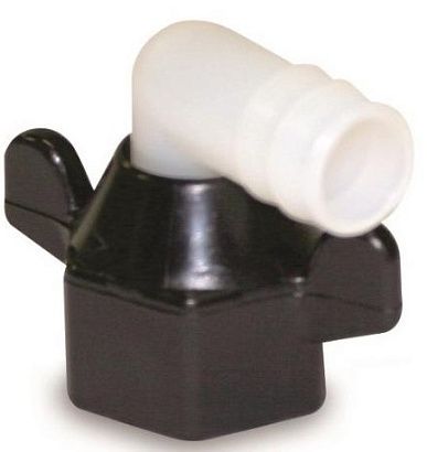 Переходник угловой резьба-"елочка" под шланг 16 мм