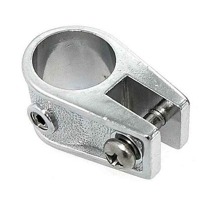 Кронштейн рамы тента 7/8" скользящий, сталь хромированная