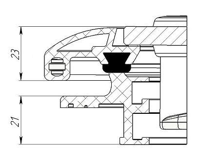 Люк палубный распашной Альбатрос 550х550