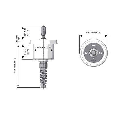 Пульт управления электромеханическими транцевыми плитами UFLEX