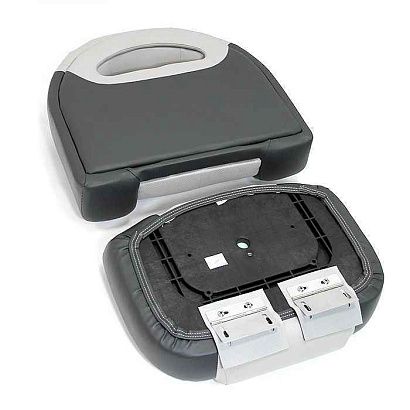 Сиденье мягкое Bass Boat Seat, серо-черное