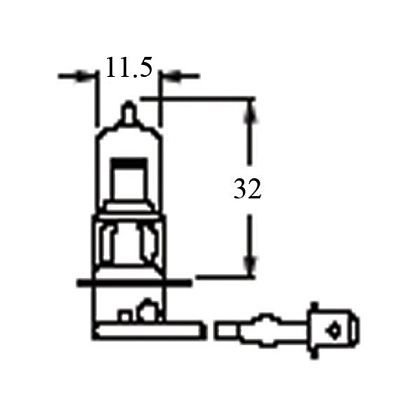 Лампочка PK22s 12V/100W