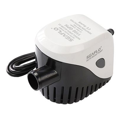 Помпа водооткачивающая автоматическая SeaFlo трюмная, 12V 1100 галлон/час, патрубок 29 мм