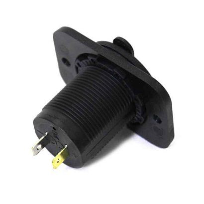 Панель с двойным USB разъемом и подсветкой NEKEKE 12-24V, прямоуг., фронт.