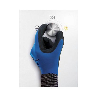 Перчатки защитные SHOWA Hold Durable 306 Blue, XL