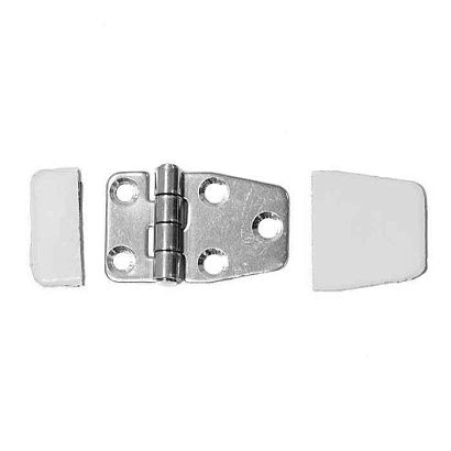 Петля неразъемная SUNFINE с накладкой 59x40x2 мм, асимметричная