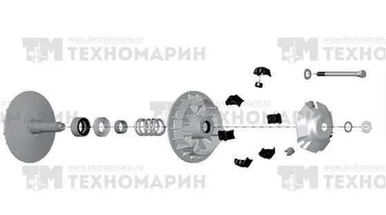 Ведущий вариатор квадроцикла BRP 0900-0033 (нов. арт. 0900-0391)