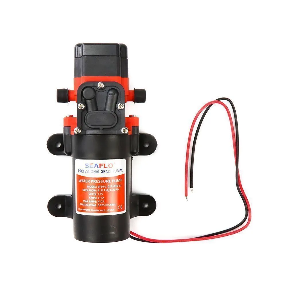Помпа водоподающая SeaFlo мембранная, 12V 4.3 л/мин, 2.4 BAR