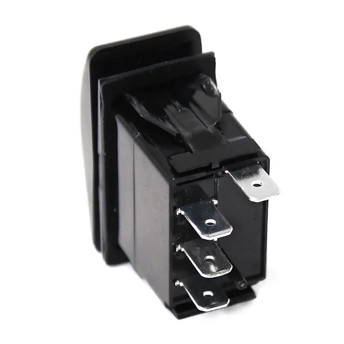 Переключатель (on)-off-(on), S.P.D.T, 4P, LED*2 NEKEKE