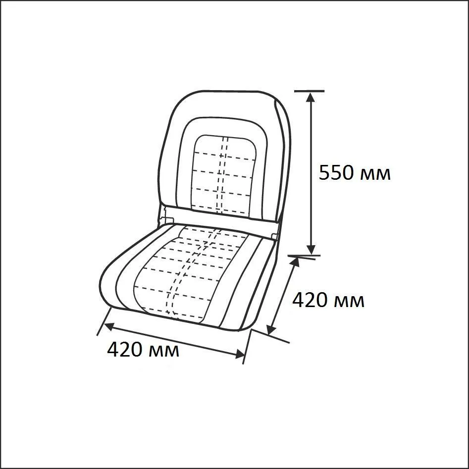 Сиденье мягкое Special High Back Seat, белое