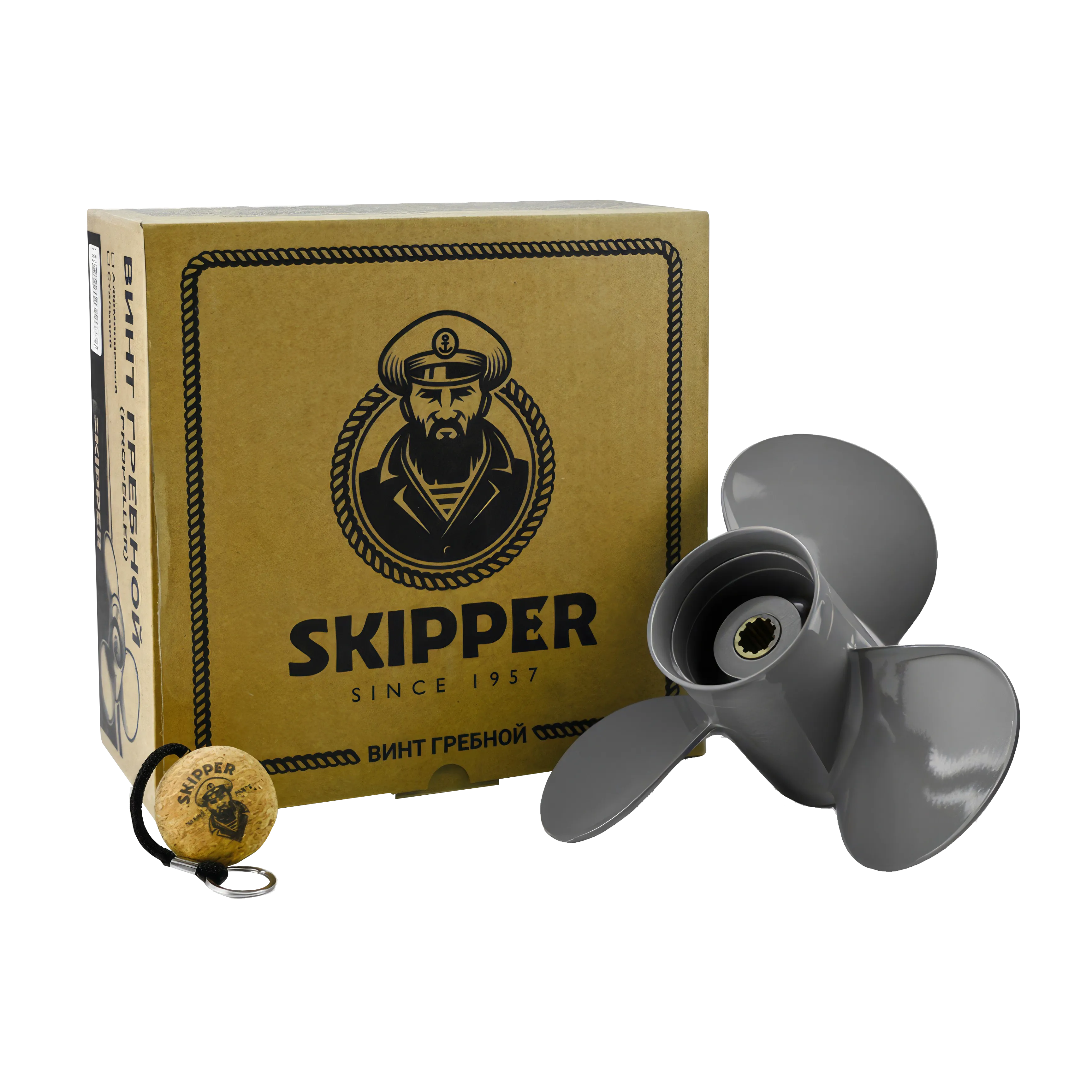Винт гребной  Skipper для Honda 25-30HP, диаметр 9 1/4" алюминиевый, лопастей - 3, шаг 12"