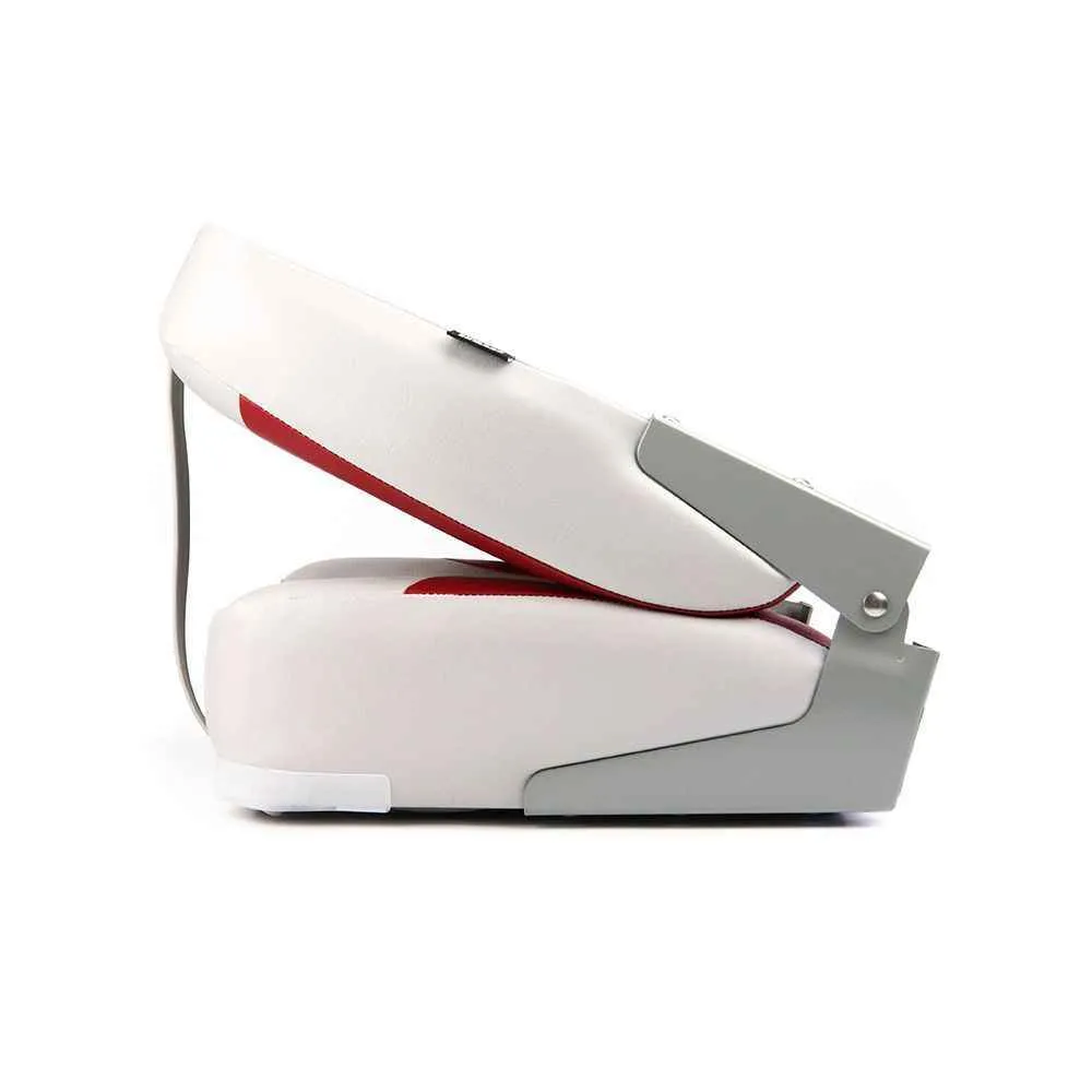 Кресло складное мягкое Skipper красный/серый