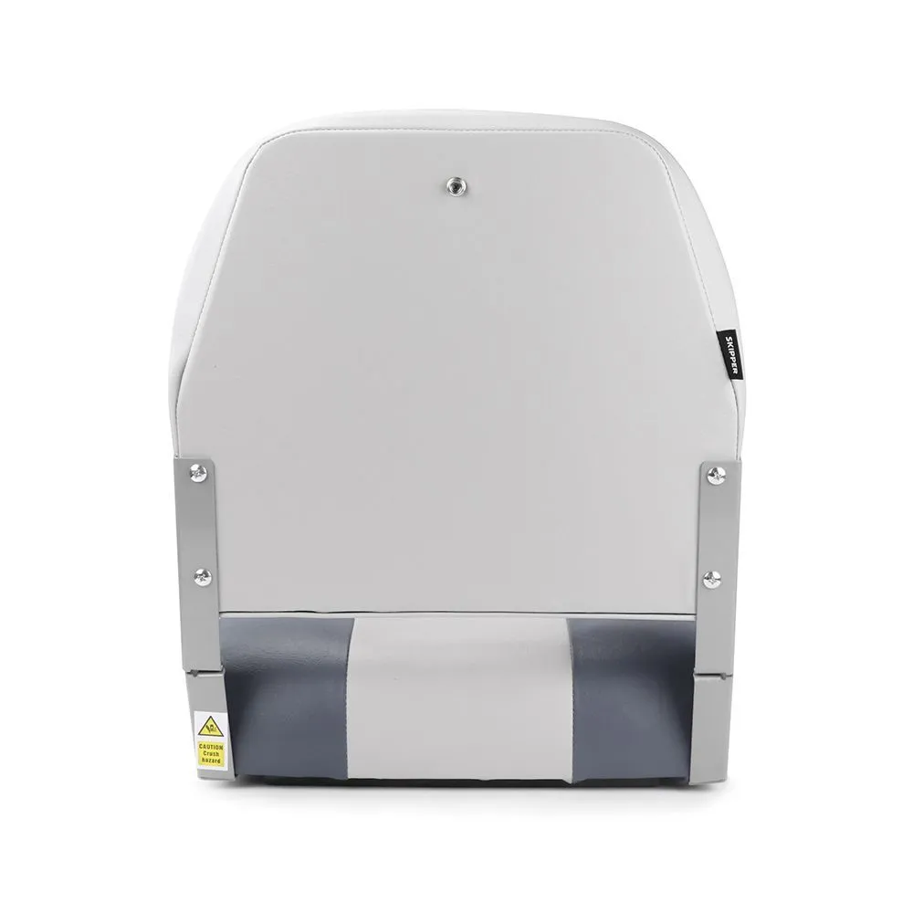 Кресло складное мягкое Skipper черный/серый