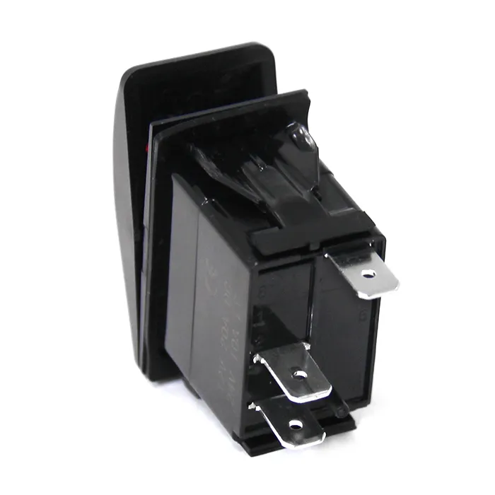 Переключатель (on)-off, SPST, 3P с одинарной подсветкой NEKEKE