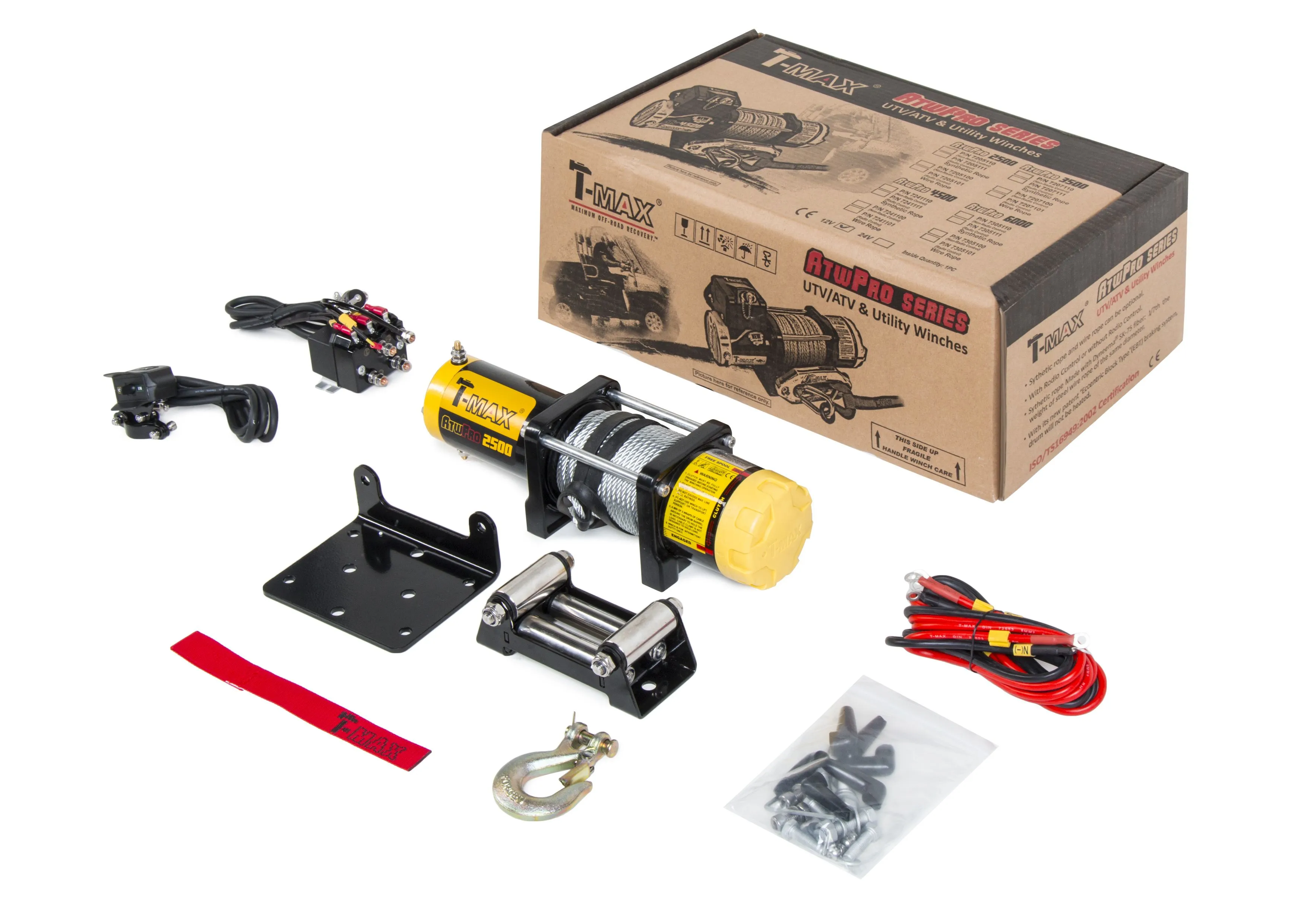 T-Max ATW PRO 2500 лебедка электрическая ст. трос