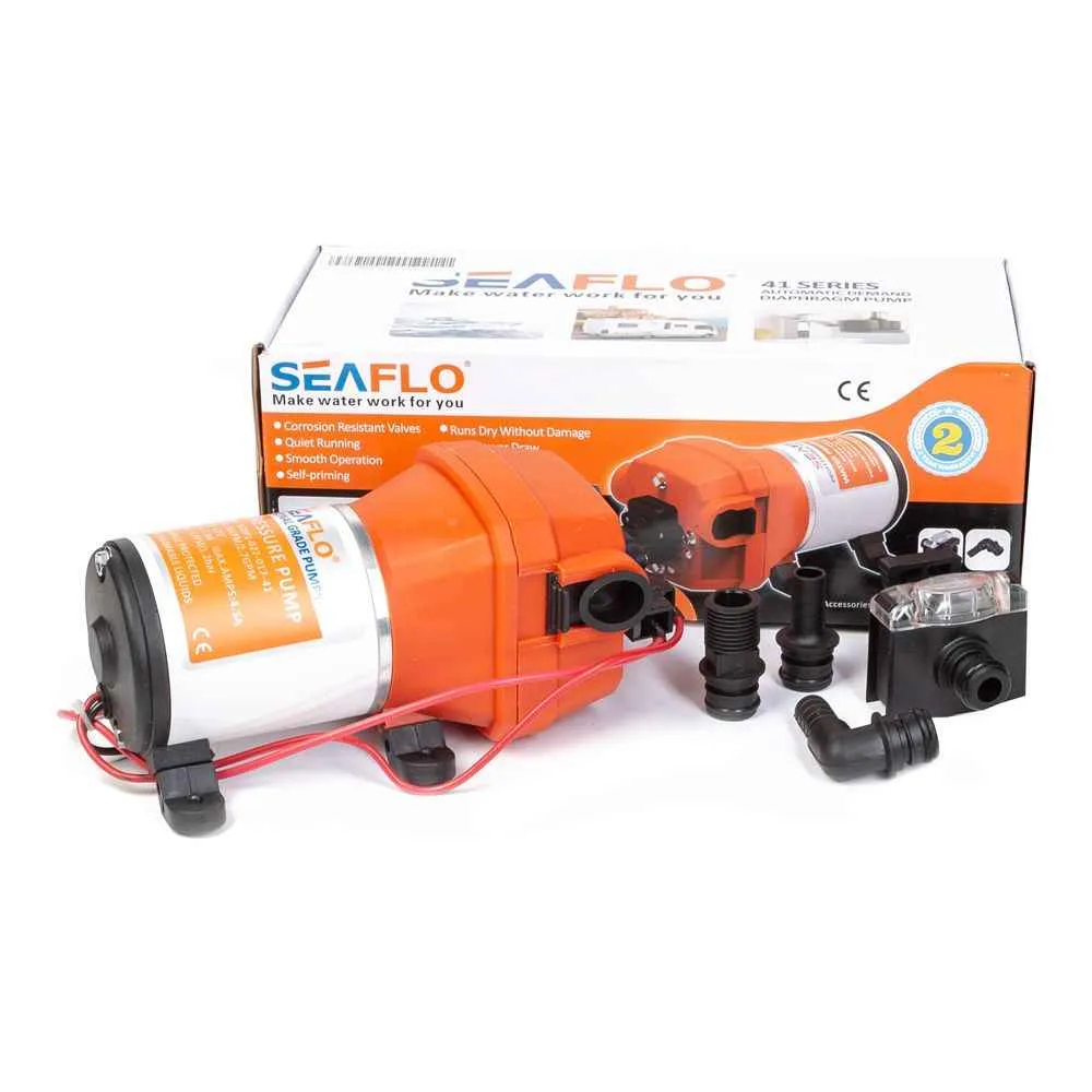 Помпа водоподающая SeaFlo мембранная, 12V 10 л/мин, 1.2 BAR