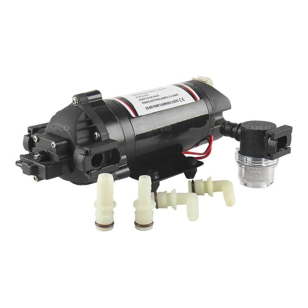 Помпа водоподающая SeaFlo мембранная, 12V 5.5 л/мин, 11 BAR