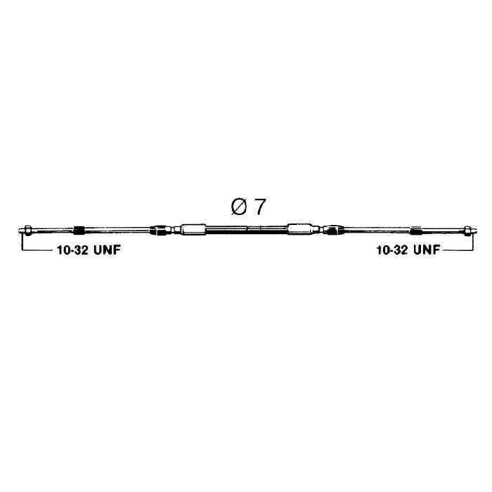 Трос управления C2  8"