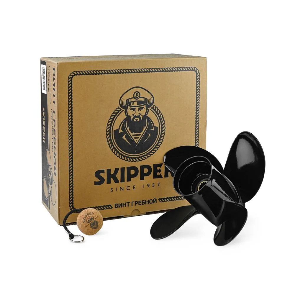 Винт гребной  Skipper для Suzuki 40-60HP, диаметр 10,1" алюминиевый, лопастей - 4, шаг 14"