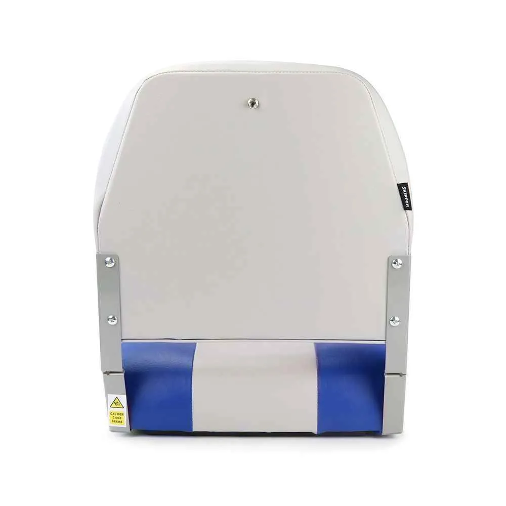 Кресло складное мягкое Skipper синий/серый