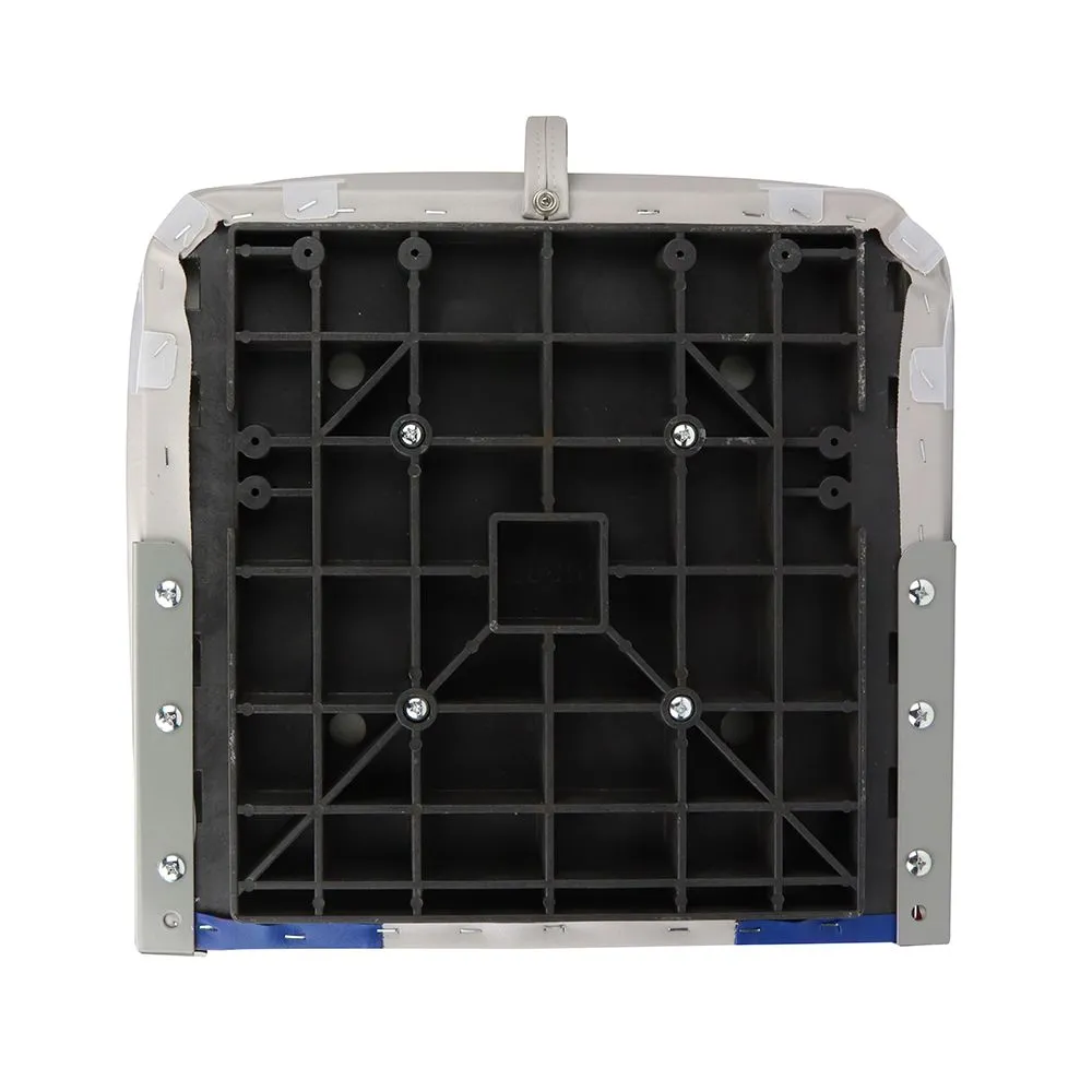 Кресло складное мягкое Skipper синий/серый