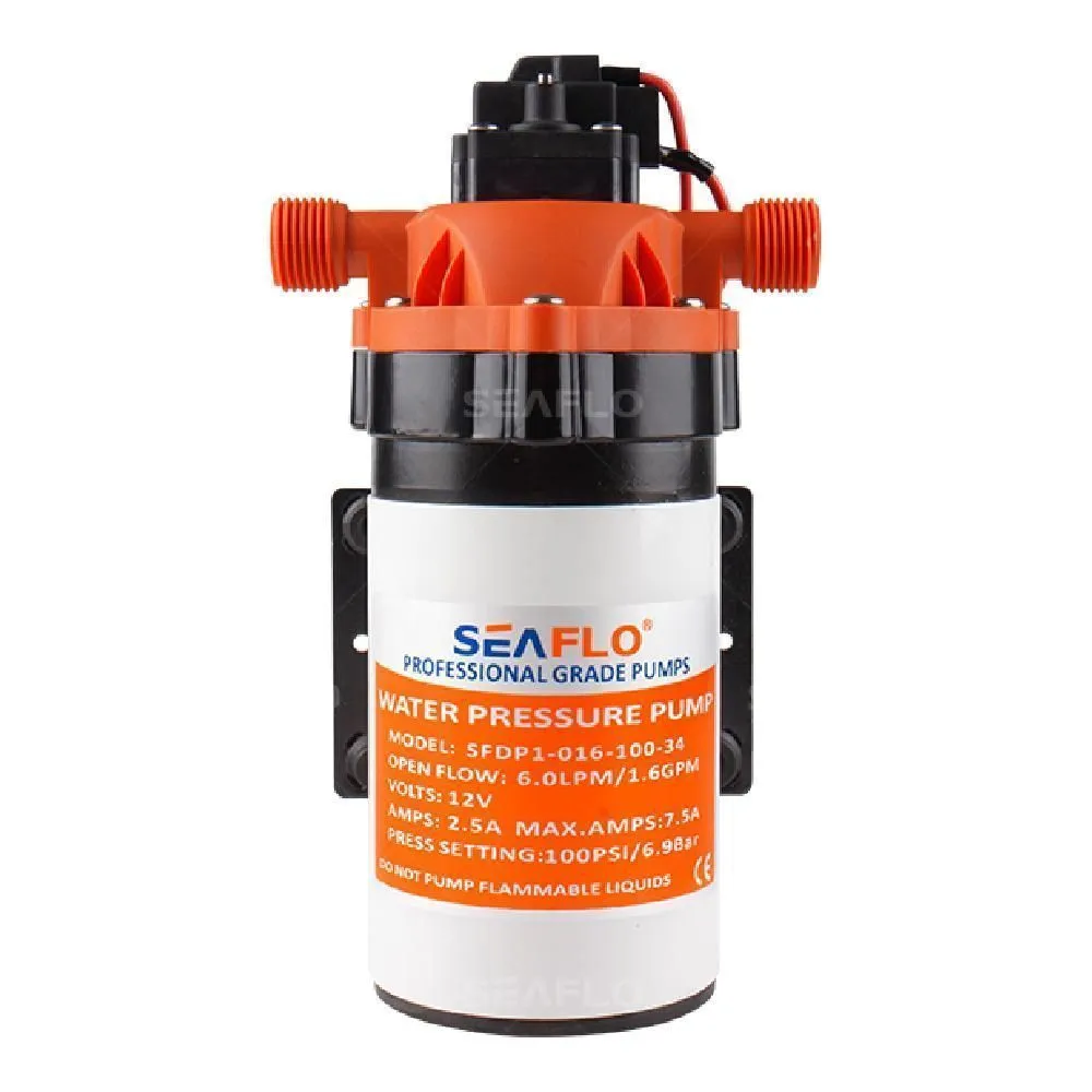 Помпа водоподающая SeaFlo мембранная, 12V 8.3 л/мин, 4.8 BAR