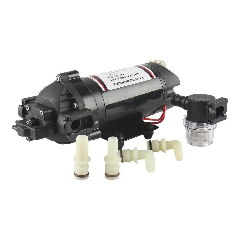 Помпа водоподающая SeaFlo мембранная, 12V 7 л/мин, 5.5 BAR