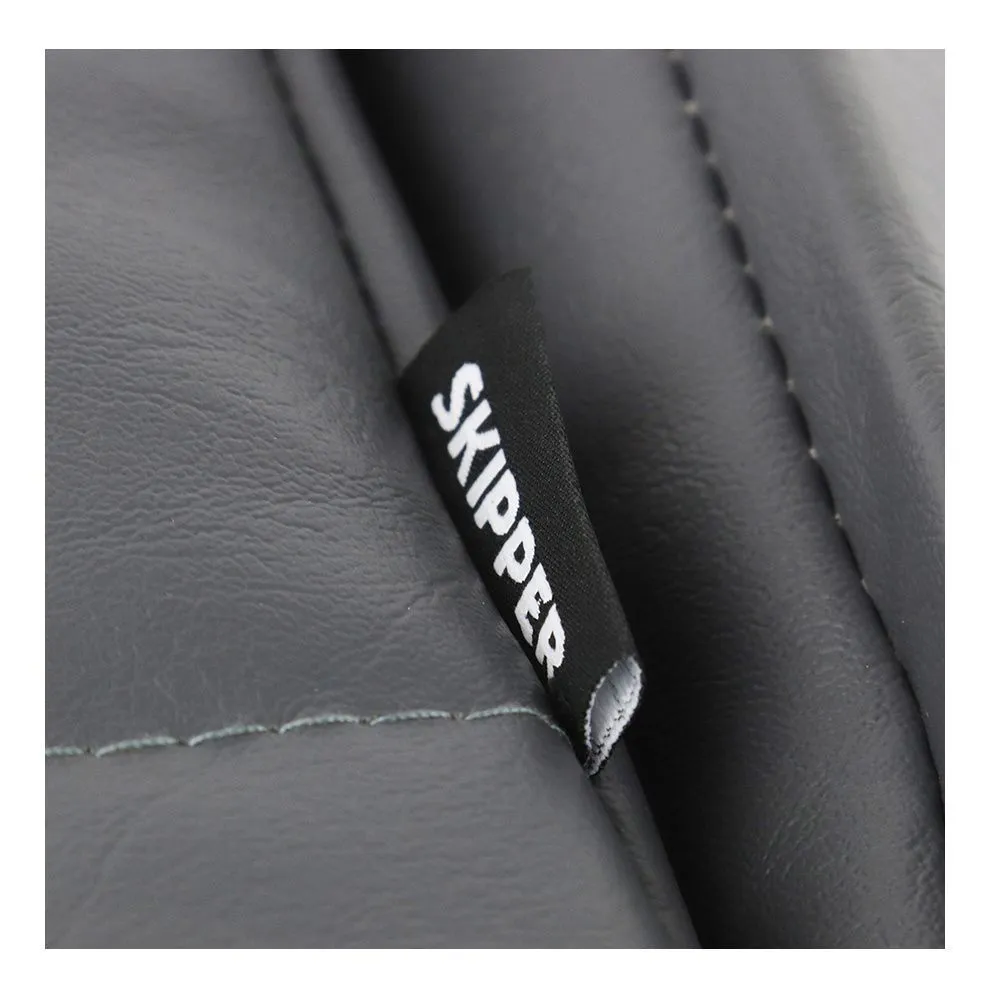 Кресло складное с мягкими накладками угольный/синий/белый